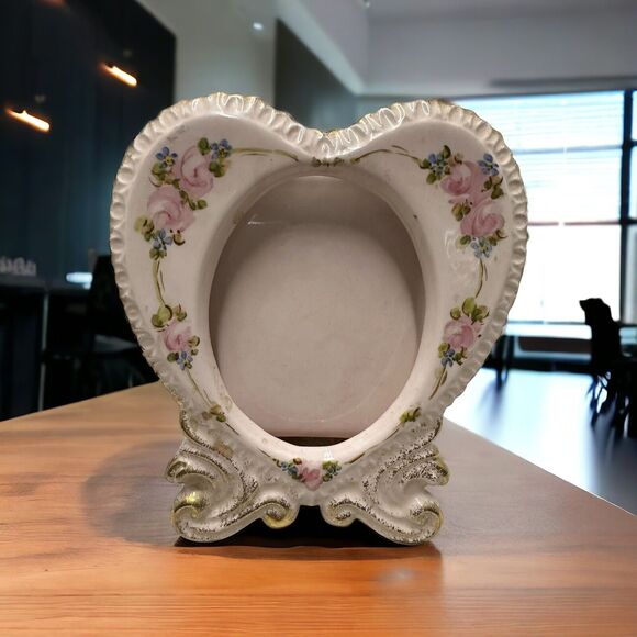 Vintage Vee Jackson California Hand Painted Photo/Picture Frame 6" X 5 1/2" - Picture 2 of 3